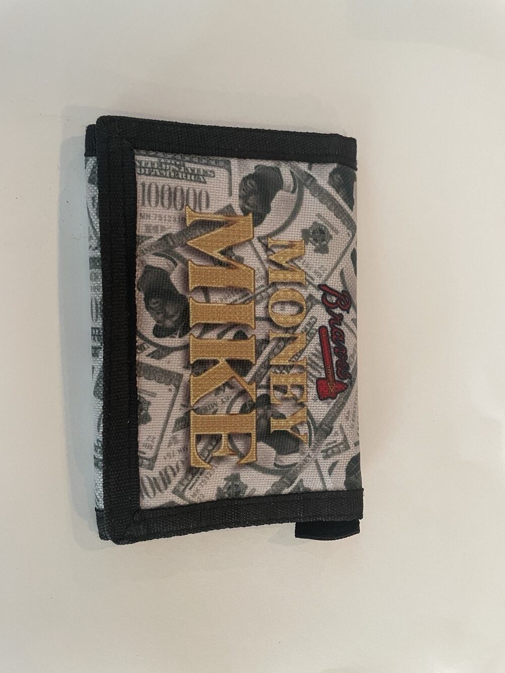 Money Mike Micheal Harris II Hook Loop Wallet 9-18-24 SGA Atlanta Braves